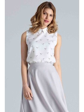 FIGL FIGL Halenka M370 Bílá Regular Fit