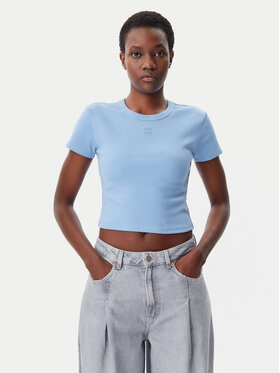 HUGO HUGO Majica Delanor 50512000 Svetlo modra Slim Fit