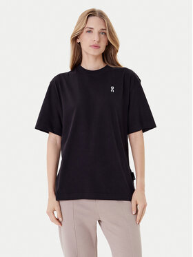 On On T-shirt Club-T 1WE1006 Crna Relaxed Fit