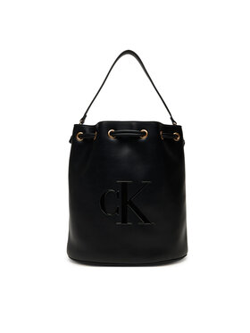 Calvin Klein Calvin Klein Kabelka Bold Ck Large Bucket Bag LV04F3232G Čierna