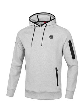 PITBULL PITBULL Bluza Bluza z kapturem Stafford M Szary Regular Fit