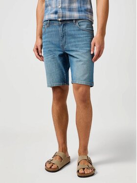 Wrangler Wrangler Pantaloncini di jeans TEXAS SHORTS Blu Straight Fit