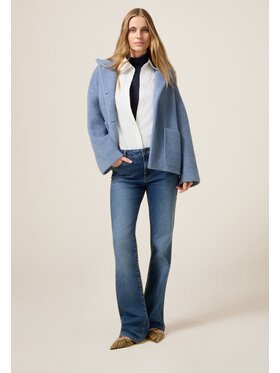 Oltre Oltre Jeansy P447R008849N024 Niebieski Flare Fit