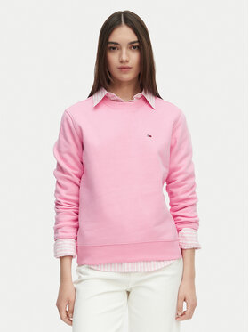 Tommy Jeans Tommy Jeans Felpa Flag DW0DW19959 Rosa chiaro Regular Fit