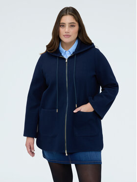 Fiorella Rubino Fiorella Rubino Płaszcz zimowy 8025T000373N034 Niebieski A-Line Fit
