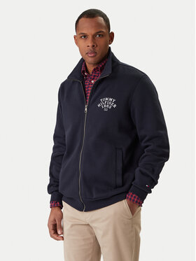 Tommy Hilfiger Tommy Hilfiger Majica dugih rukava Arch Stand MW0MW41425 Tamnoplava Regular Fit