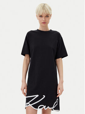 KARL LAGERFELD KARL LAGERFELD Haljina za svaki dan A1W13001 Crna Regular Fit