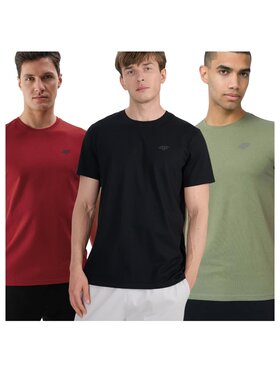 4F 4F Súprava tričiek 4FWSS25TTSHM3965-91S Farebná Regular Fit