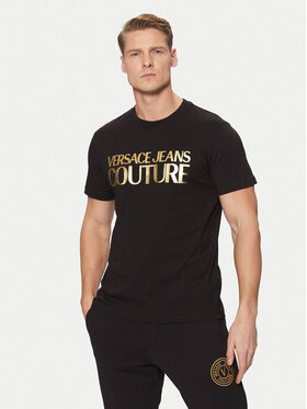 Versace Jeans Couture Versace Jeans Couture T-Shirt 78GAHT05 Černá Regular Fit