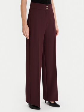 Maryley Maryley Pantaloni din material 25IB680/M17 Vișiniu Regular Fit