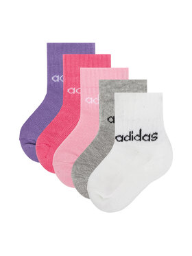 adidas adidas Комплект 3 чифта къси чорапи детски Kids Lin Ank 5P JF8541 Цветен
