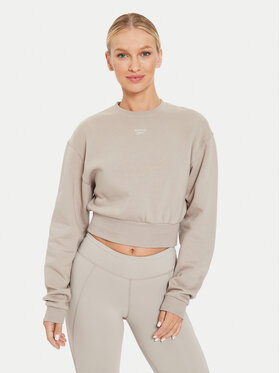 Reebok Reebok Pulóver Fleece Coverup 100076068 Barna Regular Fit