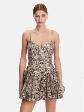 BARDOT BARDOT Koktejlové šaty 59794DB1 Hnedá Regular Fit