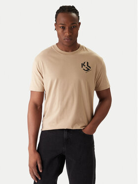Karl Lagerfeld Jeans Karl Lagerfeld Jeans T-Shirt A2M17072 Béžová Regular Fit