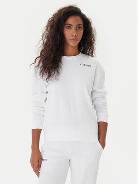Kappa Kappa Суитшърт Logo Fekka 371M5EW Бял Regular Fit