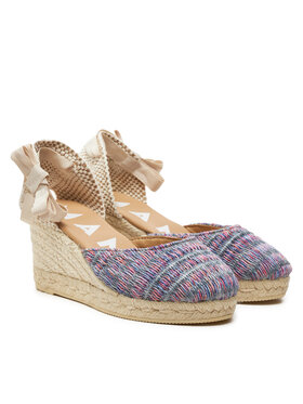 Manebi Espadrile Acapulco Low Wedge Espadrilles G 0.6 WL Ljubičasta