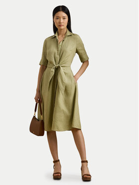 LAUREN RALPH LAUREN LAUREN RALPH LAUREN Košilové šaty 200905667015 Zelená Regular Fit