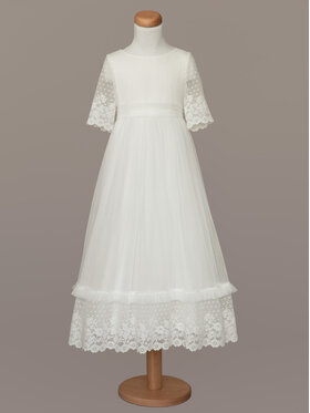 SLY SLY Sukienka 4SM-20B Écru Comfortable Fit