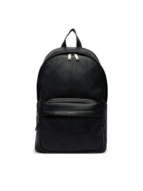 Calvin Klein Calvin Klein Nahrbtnik Emblem Aop Emboss Round Backpack LV04D3398G Črna