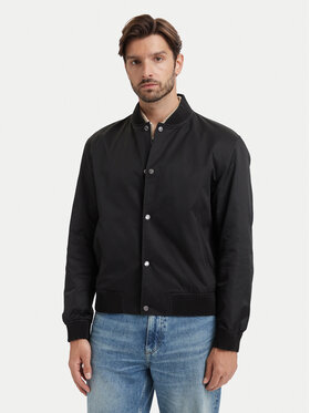 BOSS BOSS Bomber striukė H-Covor 50564412 Juoda Relaxed Fit