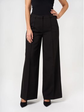 Willsoor Willsoor Spodnie materiałowe 68308 Czarny Wide Leg