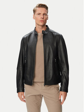 BOSS BOSS Lederjacke H-Mansell5 50564586 Schwarz Regular Fit