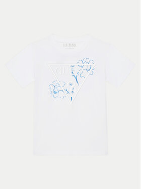 Guess Guess T-Shirt L5GI09K 8HM4 Biały Regular Fit