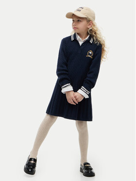 Tommy Hilfiger Tommy Hilfiger Sukienka dzianinowa KG0KG09610 Granatowy Regular Fit
