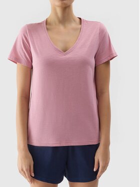 4F 4F T-Shirt 4FWSS24 TTSHF1162 56S JASNY RÓŻ XS Růžová Regular Fit