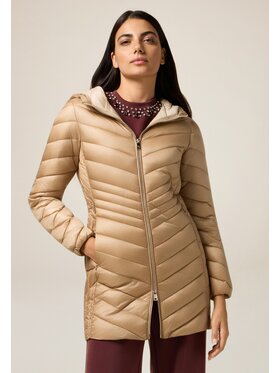 Oltre Oltre Giubbotto piumino F611R101471N002 Écru Slim Fit