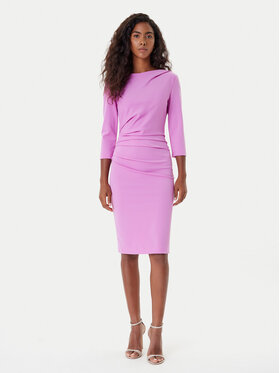 Rinascimento Rinascimento Koktel haljina CFC0126154003 Ružičasta Slim Fit