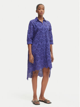 Iconique Iconique Sukienka letnia Ella IC26-082 Fioletowy Relaxed Fit