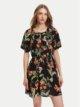 Roxy Roxy Φόρεμα καλοκαιρινό ERJWD03869 Μαύρο Regular Fit