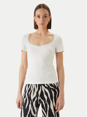 Morgan Morgan Bluză 261-DAMOUR Alb Slim Fit