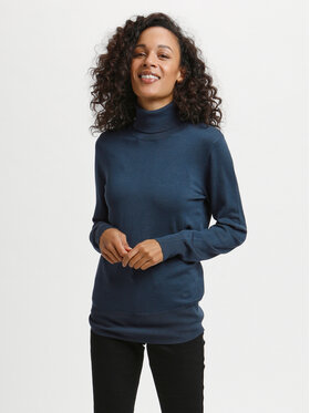 Kaffe Kaffe Rollkragenpullover Astrid 500023 Dunkelblau Regular Fit