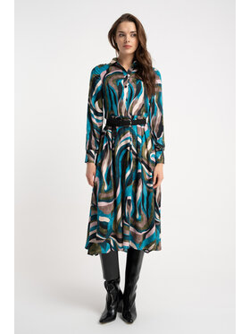 CLICK CLICK Φόρεμα καθημερινό 60-6171 Έγχρωμο Regular Fit