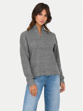 ONLY ONLY Sweter Tokyo 15317865 Szary Standard Fit