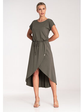 FIGL FIGL Každodenní šaty M1041 Zelená Basic Fit