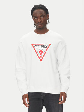 Guess Jeans Guess Jeans Mikina 165579 Bílá Classic Fit