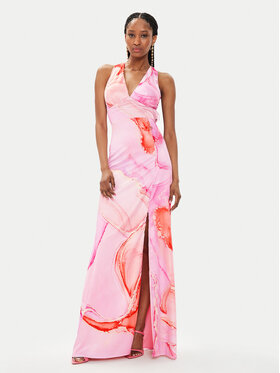 Fracomina Fracomina Φόρεμα καλοκαιρινό FQ24SD3013W470N4 Ροζ Slim Fit