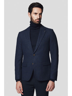 Lancerto Lancerto Marynarka Terni MA131224000013 Granatowy Slim Fit