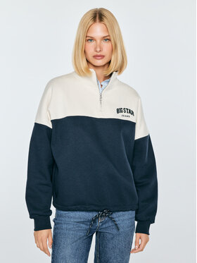 BIG STAR BIG STAR Bluza REGINA Granatowy Basic Fit
