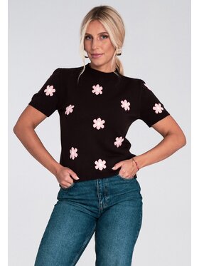 FIGL FIGL Sweter M1235 Brązowy Regular Fit
