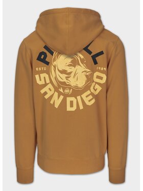 PITBULL PITBULL Bluza Washed DOG SD Żółty Regular Fit