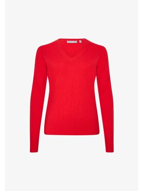 Style Republic Style Republic Sweter Kaszmir Czerwony Comfort Fit
