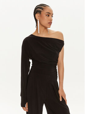 NORMA KAMALI NORMA KAMALI Särkpluus KK4236PLC85001 Must Slim Fit