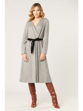 QUIOSQUE QUIOSQUE Sukienka codzienna QUIOSQUE 4NL001231 Szary Regular Fit