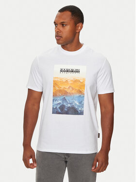 Napapijri Napapijri T-krekls S-Rollin NP0A4I3D Balts Regular Fit