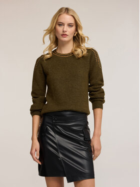 Motivi Motivi Maglione M018W003691N035 Verde Regular Fit