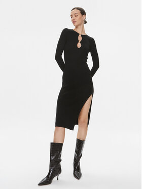 PINKO Pinko Трикотажна сукня Leone 101845 A15S Чорний Slim Fit